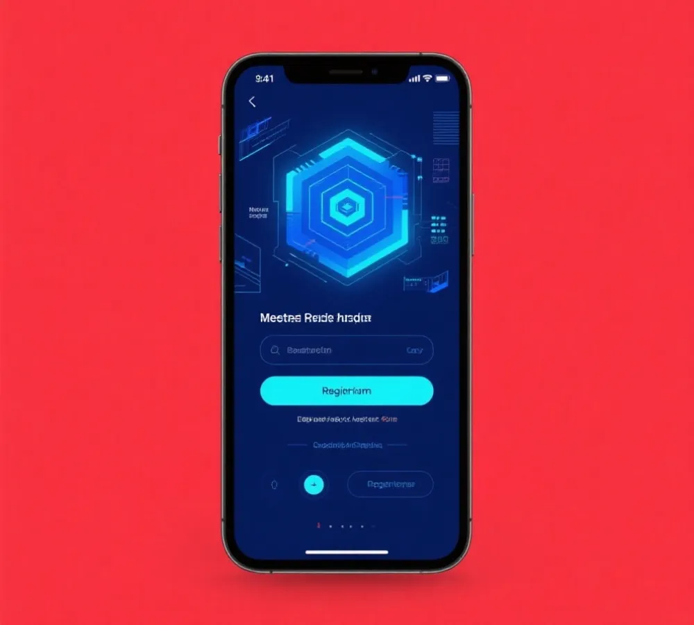 移动端注册体验示意图
